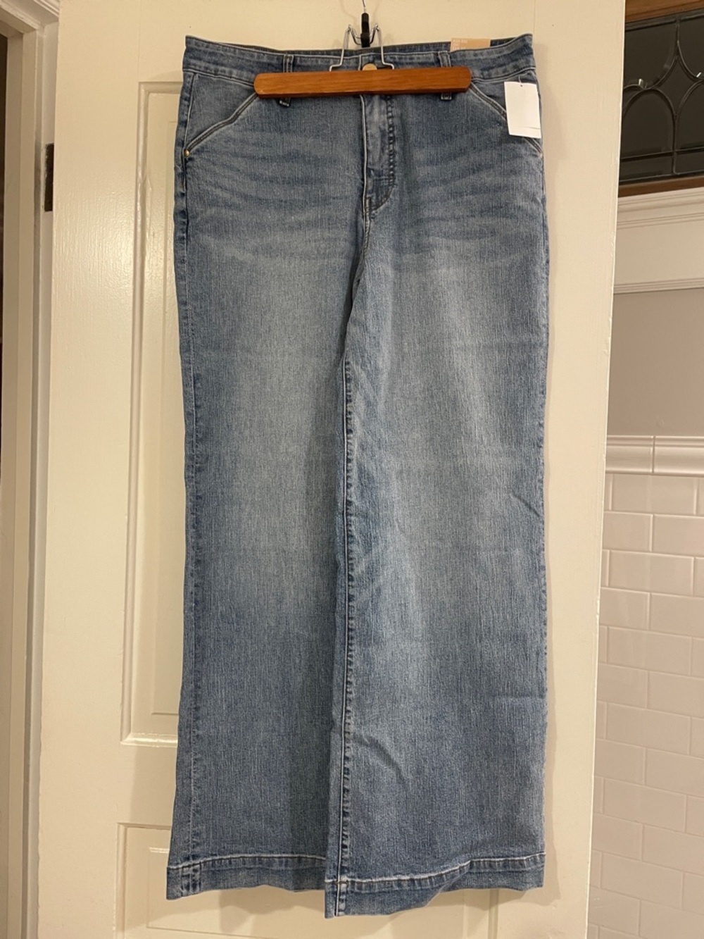 Kut from the Kloth Light Blue Wide-Leg Jeans